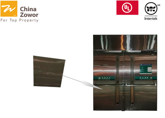 1.5 Hours 55 mm Stainless Steel Fire Rated Glass Doors For Hospital/ Opening Force 66 N