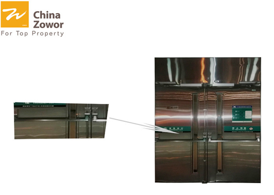 1.5 Hours 55 mm Stainless Steel Fire Rated Glass Doors For Hospital/ Opening Force 66 N