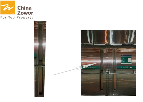 1.5 Hours 55 mm Stainless Steel Fire Rated Glass Doors For Hospital/ Opening Force 66 N
